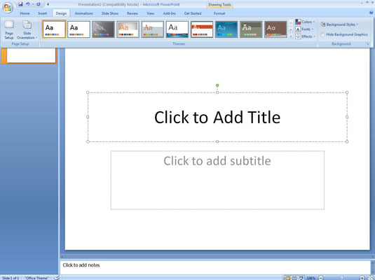 how do you change the slide size in powerpoint for mac 2011